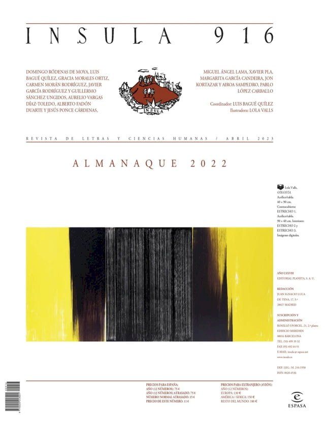  Almanaque 2022 (&Iacute;nsula n° 916, abril de 2023)(Kobo/電子書)