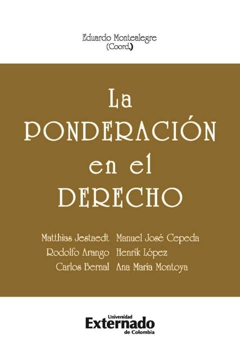 La ponderaci&oacute;n en el derecho(Kobo/電子書)