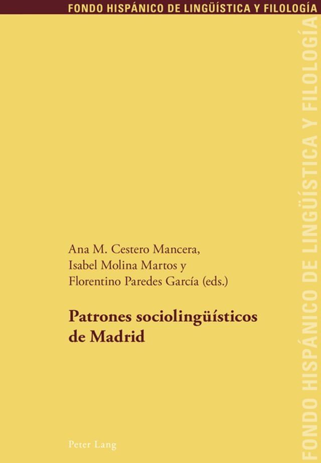  Patrones sociolingue&iacute;sticos de Madrid(Kobo/電子書)