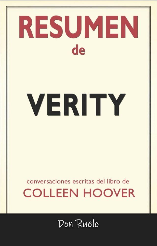  Resumen de Verity(Kobo/電子書)