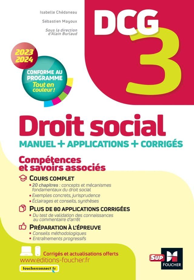  DCG 3 - Droit social - Manuel et applications - Mill&eacute;sime 2023-2024(Kobo/電子書)