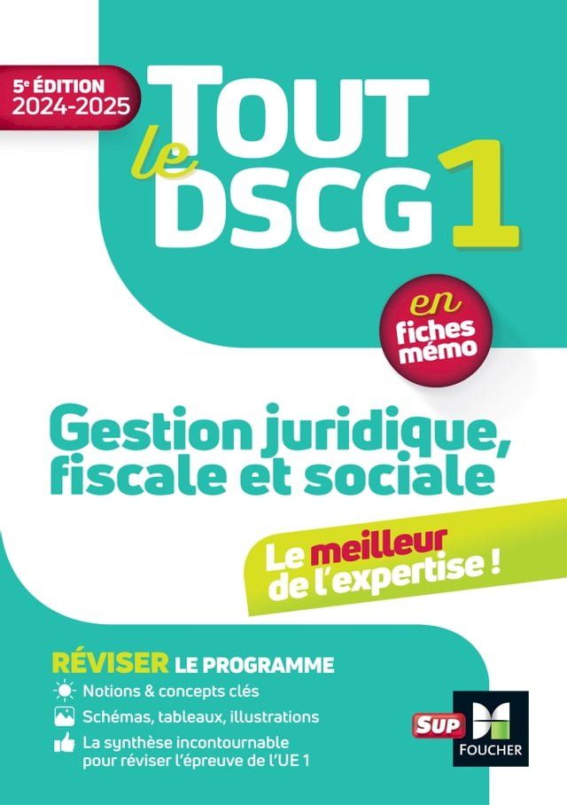  Tout le DSCG 1 - Gestion juridique fiscale et sociale - 2024-2025 - Révision(Kobo/電子書)