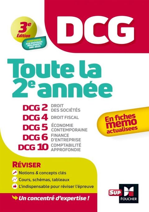 DCG - Toute la 2e année du DCG 2, 4, 5, 6, 10 en fiches - 2024 - Révision 2024-2025(Kobo/電子書)