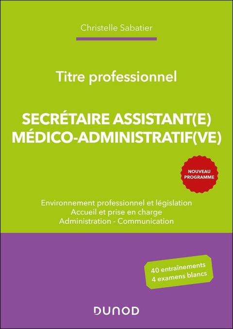 Titre professionnel Secrétaire Assistant(e) Médico-admistratif(ve) - 2e ...