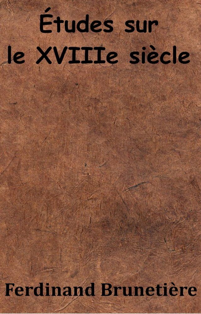  &Eacute;tudes sur le XVIIIe siècle(Kobo/電子書)