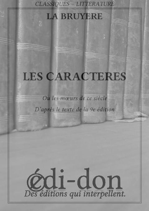 Les caract&egrave;res(Kobo/電子書)