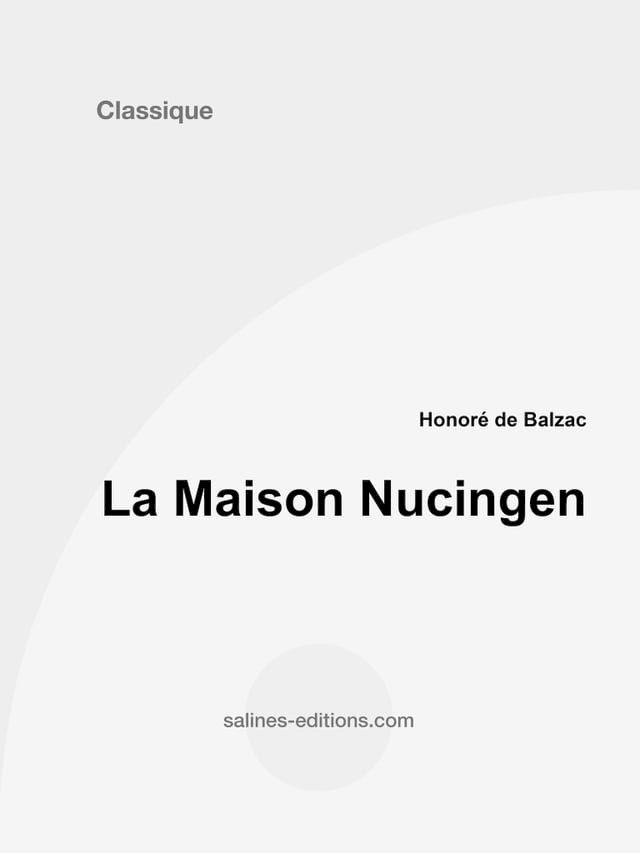  La Maison Nucingen(Kobo/電子書)