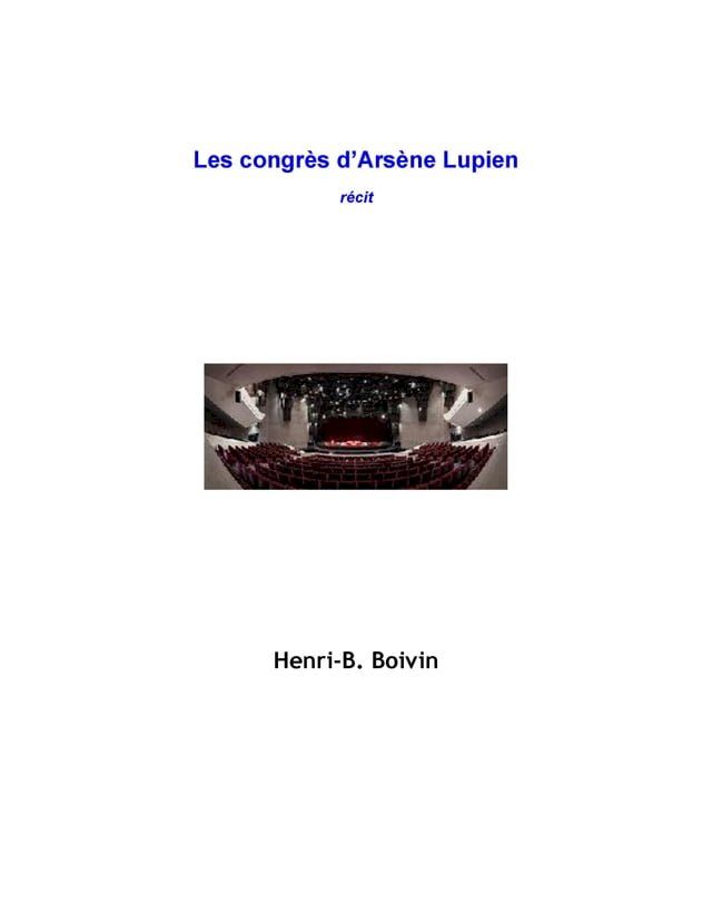  Les congr&egrave;s d'Ars&egrave;ne Lupien(Kobo/電子書)