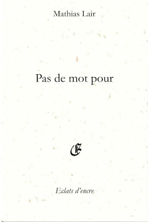 Pas de mot pour(Kobo/電子書)