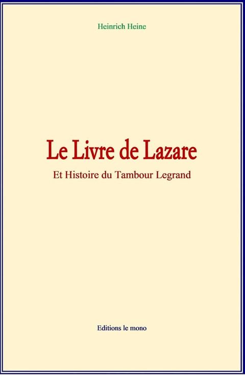 Le Livre de Lazare(Kobo/電子書)