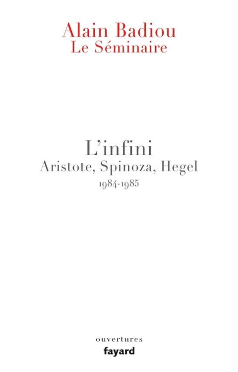 Le S&eacute;minaire - L'Infini.(Kobo/電子書)