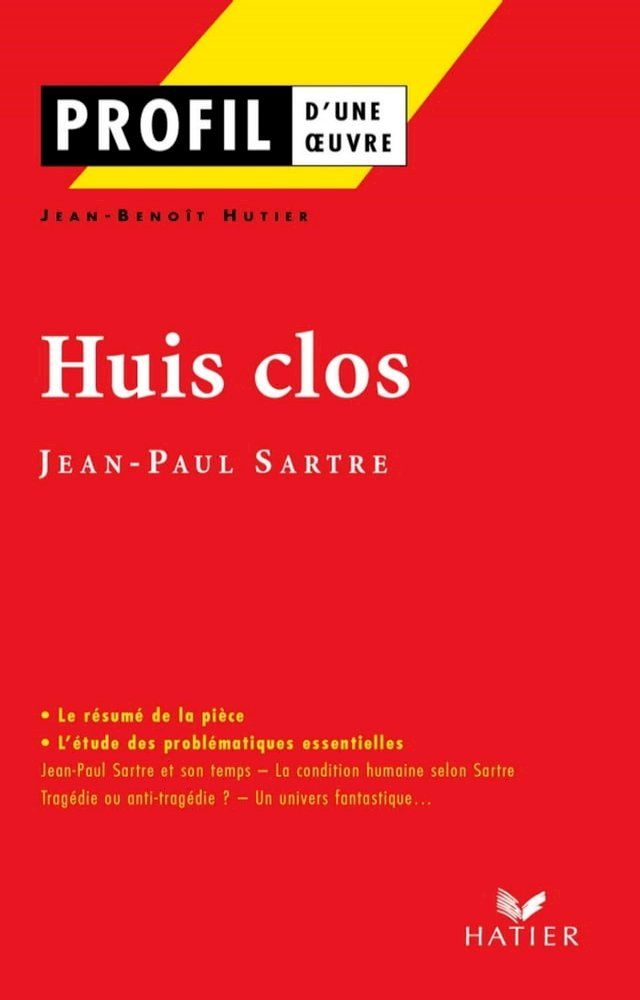  Profil - Sartre (Jean-Paul) : Huis clos(Kobo/電子書)