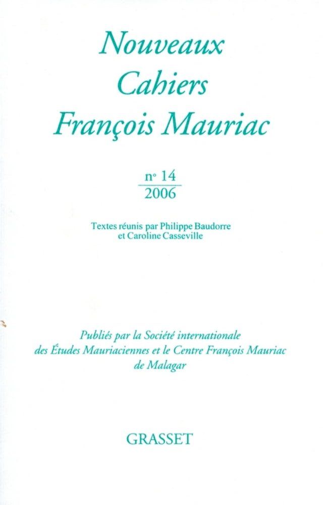  Nouveaux cahiers François Mauriac n°14(Kobo/電子書)