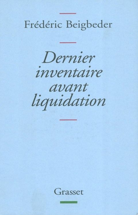 Dernier inventaire avant liquidation(Kobo/電子書)