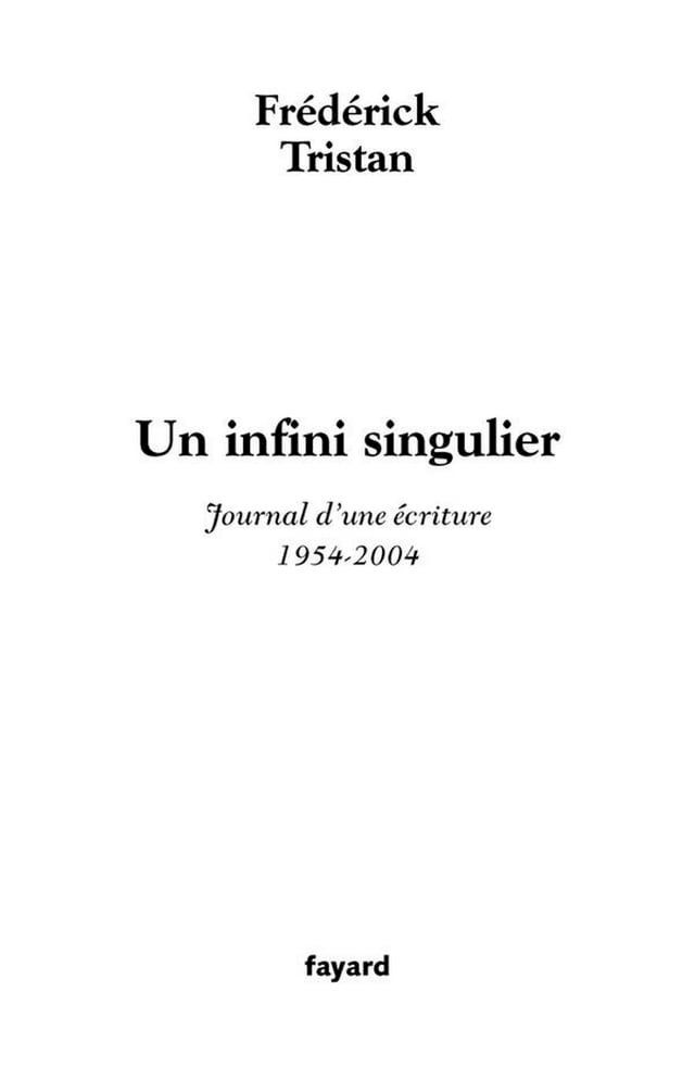  Un infini singulier(Kobo/電子書)