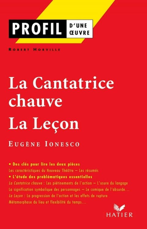 Profil - Ionesco (Eug&egrave;ne) : La Cantatrice chauve - La Le&ccedil;on(Kobo/電子書)