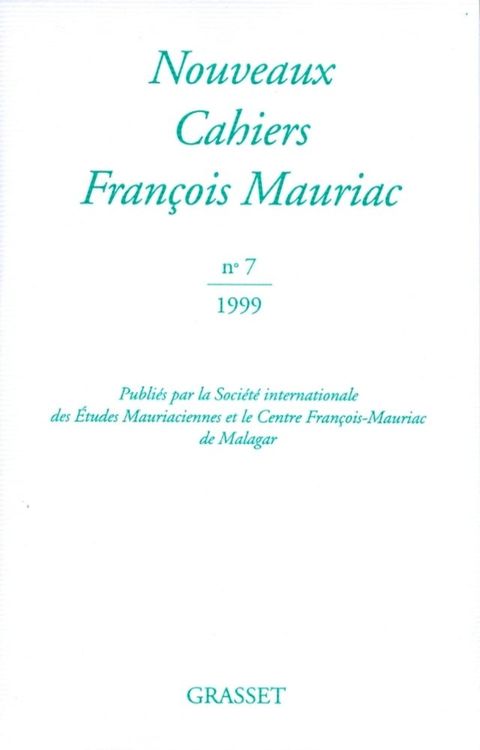 Nouveaux Cahiers François Mauriac n°07(Kobo/電子書)