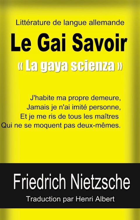 Le Gai Savoir « La gaya scienza »(Kobo/電子書)