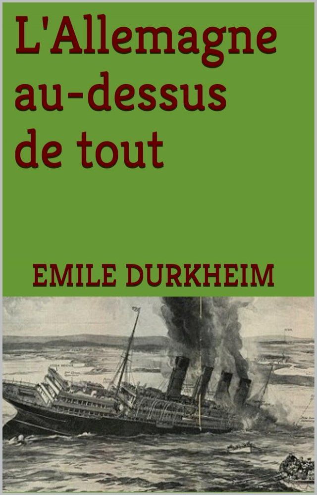  L'Allemagne au dessus-de tout(Kobo/電子書)