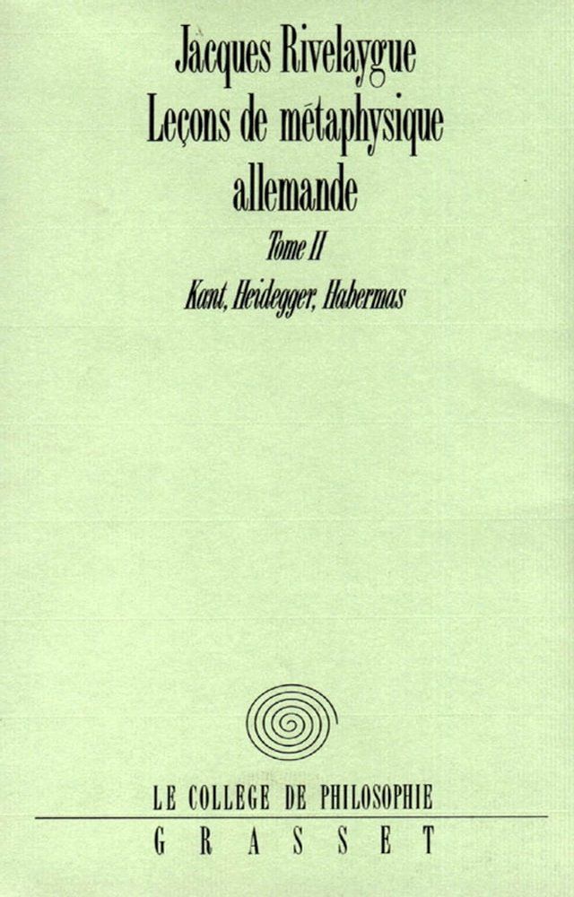  Leçons de métaphysique allemande T02(Kobo/電子書)