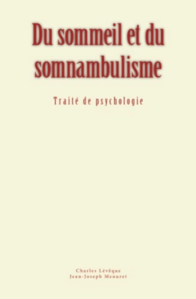  Du sommeil et du somnambulisme(Kobo/電子書)