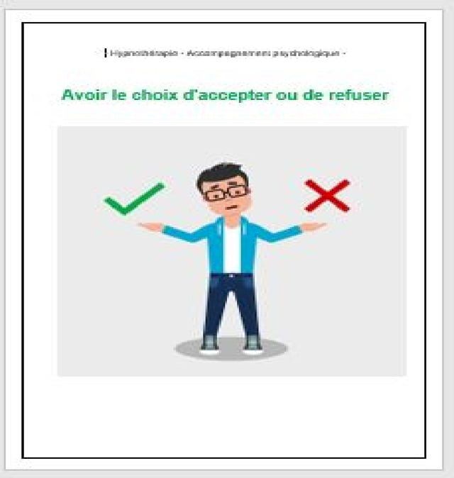  Avoir le choix d'accepter ou de refuser(Kobo/電子書)