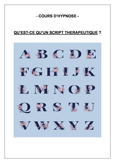 Qu’est-ce qu’un script th&eacute;rapeutique ?(Kobo/電子書)