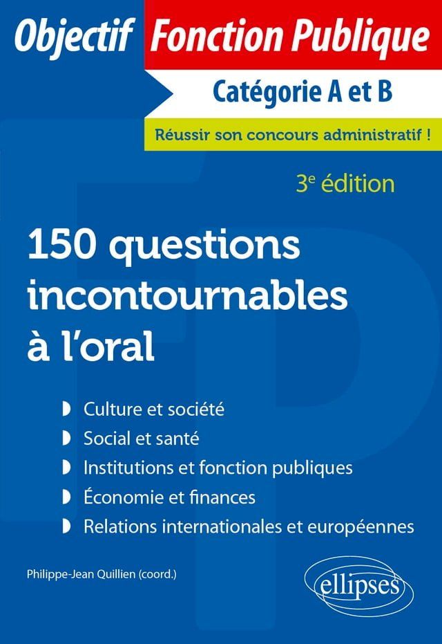  150 questions incontournables à l'oral - 3e édition(Kobo/電子書)