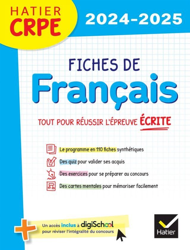  Hatier CRPE - Fiches de Français - Epreuve écrite 2024/2025(Kobo/電子書)