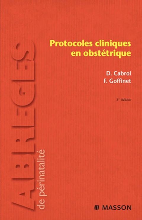 Protocoles cliniques en obstétrique(Kobo/電子書)