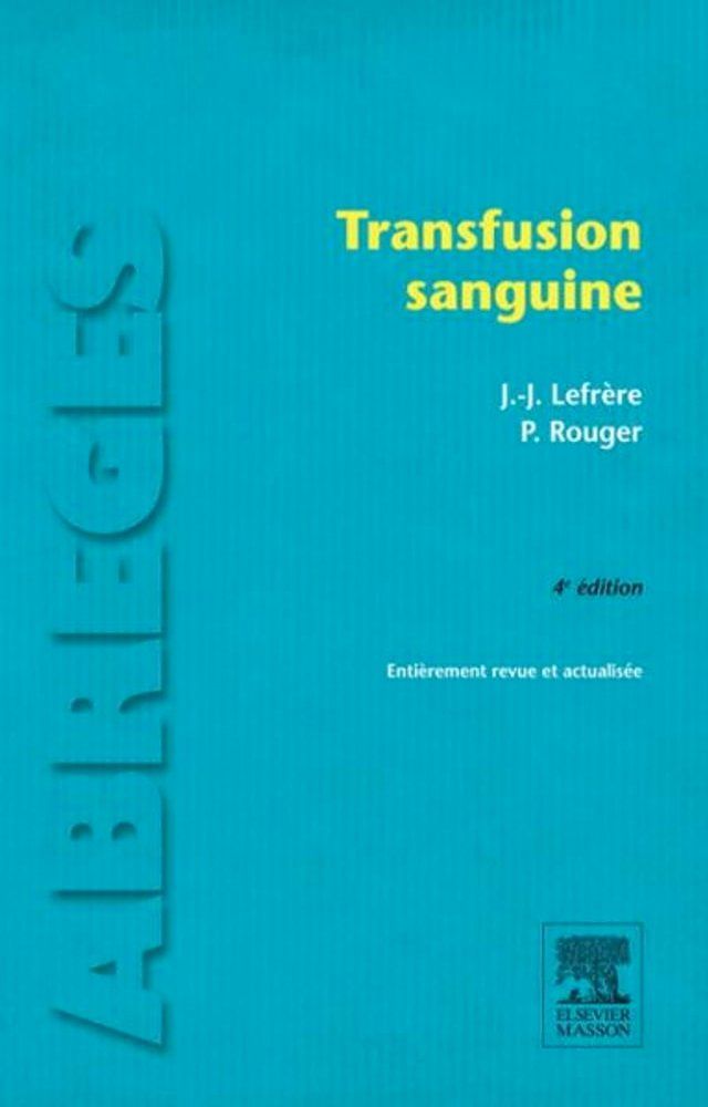  Transfusion sanguine(Kobo/電子書)