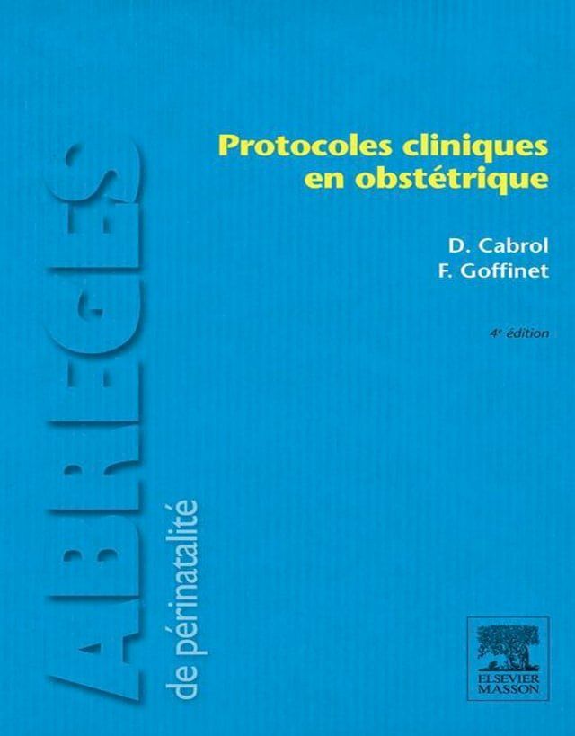  Protocoles cliniques en obstétrique(Kobo/電子書)