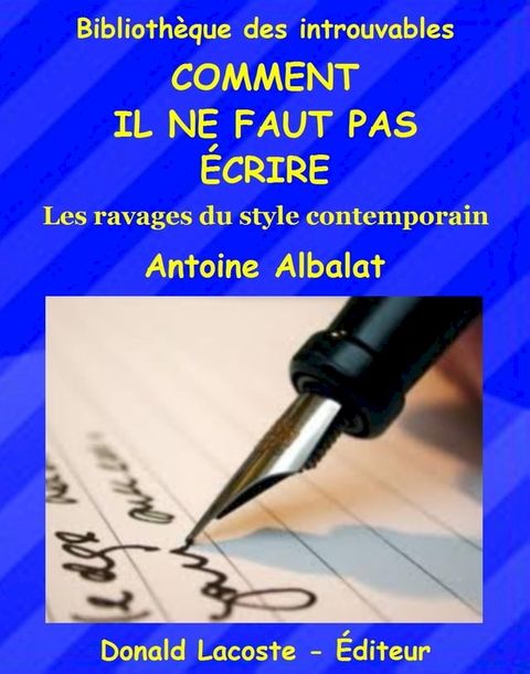 Comment il ne faut pas écrire(Kobo/電子書)