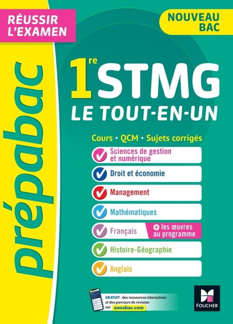 Prépabac 1re STMG - Toutes les matières - Cours et entraînement au contrôle continu 2025(Kobo/電子書)