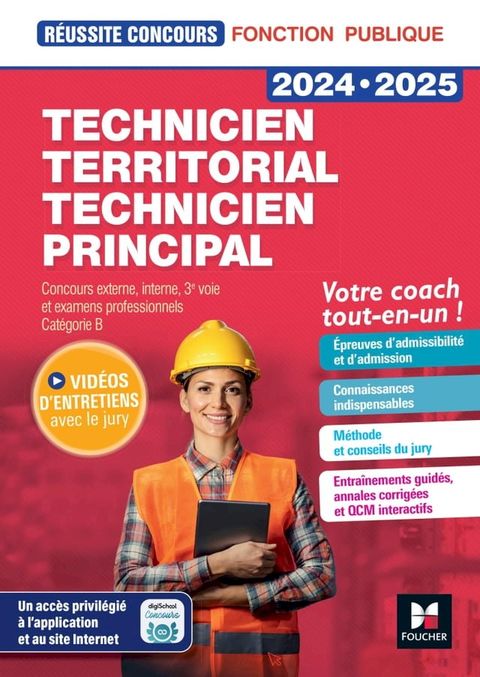 R&eacute;ussite Concours - Technicien territorial/principal - Pr&eacute;paration compl&egrave;te 2024-2025(Kobo/電子書)