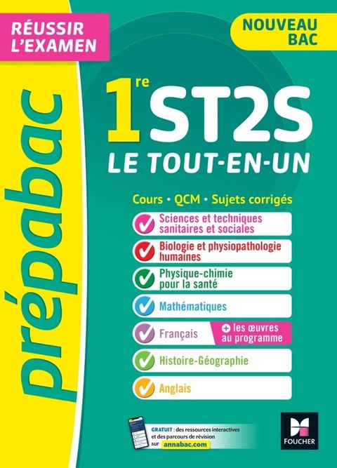 Prépabac 1re ST2S - Toutes les matières - Cours et entraînement au contrôle continu 2025(Kobo/電子書)