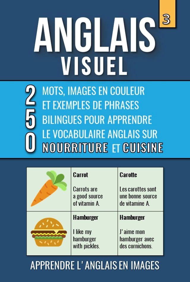  Anglais Visuel 3 - Nourriture et Cuisine - 250 images, 250 mots et des exemples de phrases - L’Anglais facile a lire(Kobo/電子書)