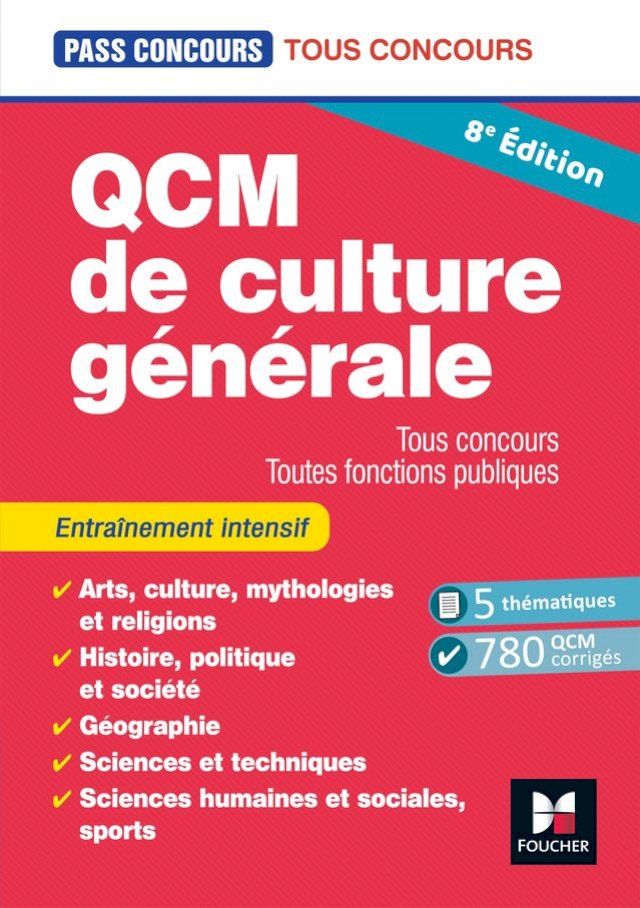  Pass'Concours - QCM de culture générale - Tous concours - 8e édition - Entraînement(Kobo/電子書)