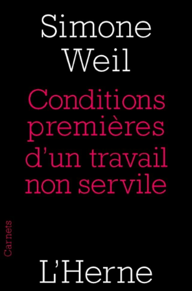  Conditions premières d'un travail non servile(Kobo/電子書)