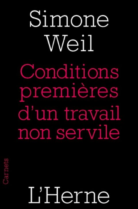 Conditions premi&egrave;res d'un travail non servile(Kobo/電子書)