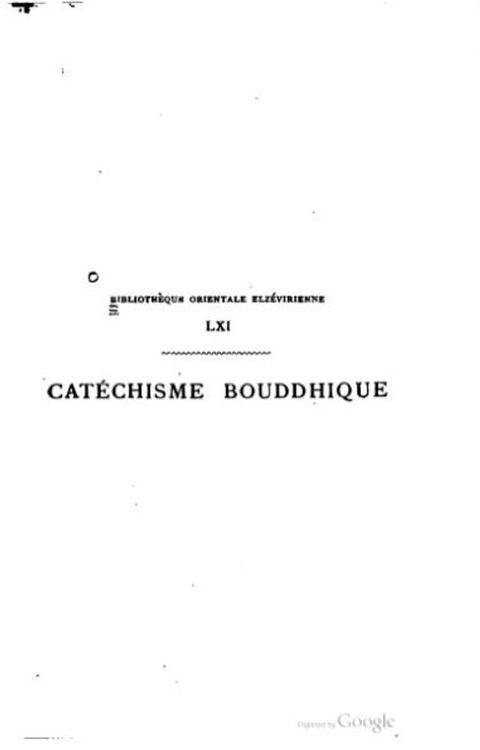 Cat&eacute;chisme bouddhique(Kobo/電子書)