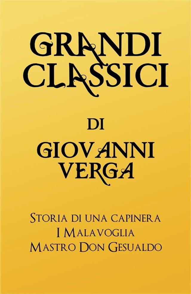  Grandi Classici di Giovanni Verga(Kobo/電子書)