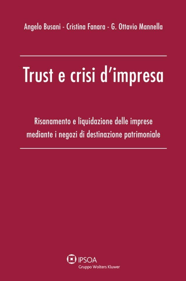  Trust e crisi d'impresa(Kobo/電子書)