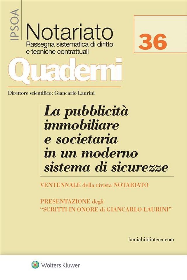  La pubblicità immobiliare e societaria in un moderno sistema di sicurezze(Kobo/電子書)