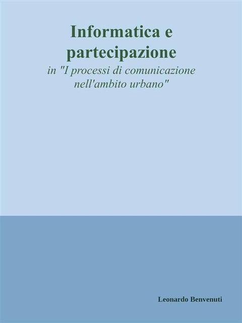 Informatica e partecipazione(Kobo/電子書)