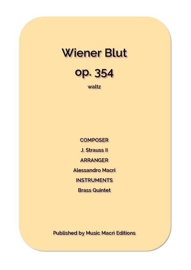  Wiener Blut op. 354 waltz(Kobo/電子書)