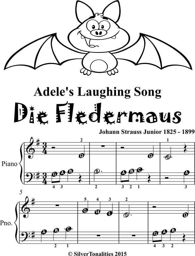  Adele’s Laughing Song Die Fledermaus Beginner Piano Sheet Music Tadpole Edition(Kobo/電子書)