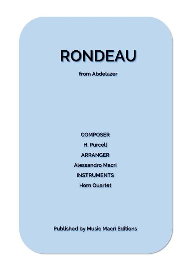  RONDEAU from Abdelazer by H. Purcell(Kobo/電子書)