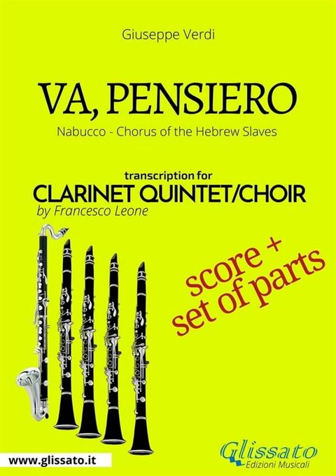 Va, pensiero - Clarinet Quintet score & parts(Kobo/電子書)