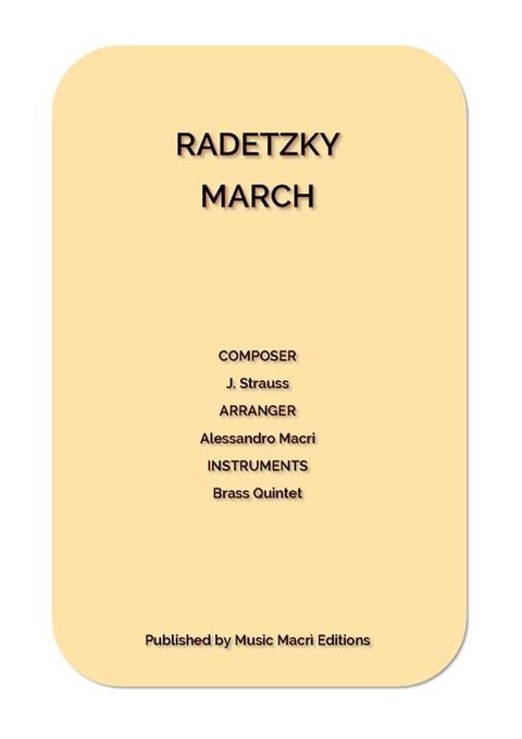 RADETZKY MARCH by J. Strauss(Kobo/電子書)